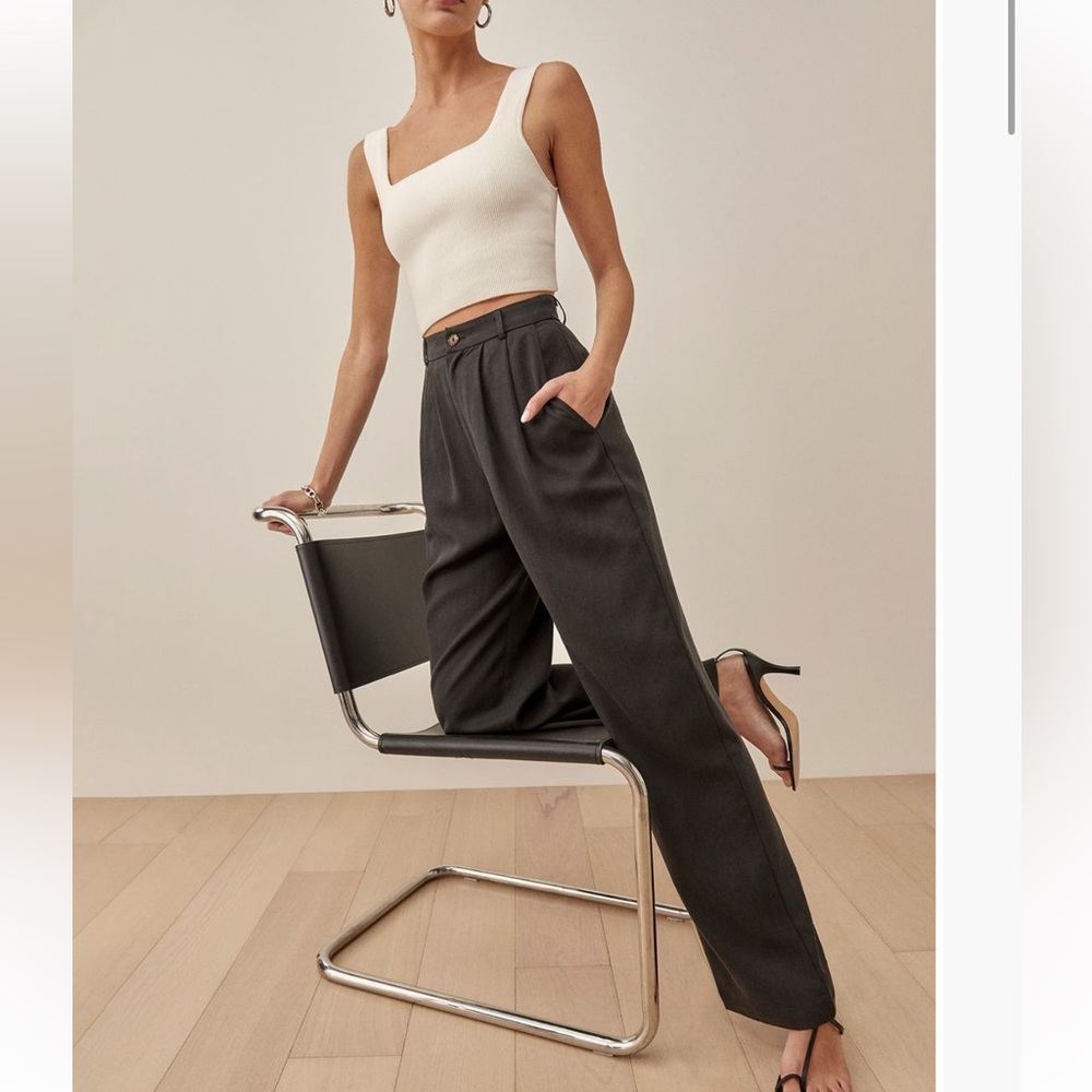 Reformation Mason Pants - Black, 4P